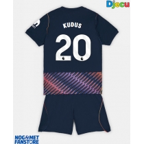 Tottenham Hotspur Mohammed Kudus #20 Gostujuci Dres za djecu 2026-27 Kratak Rukav (+ Kratke hlače)